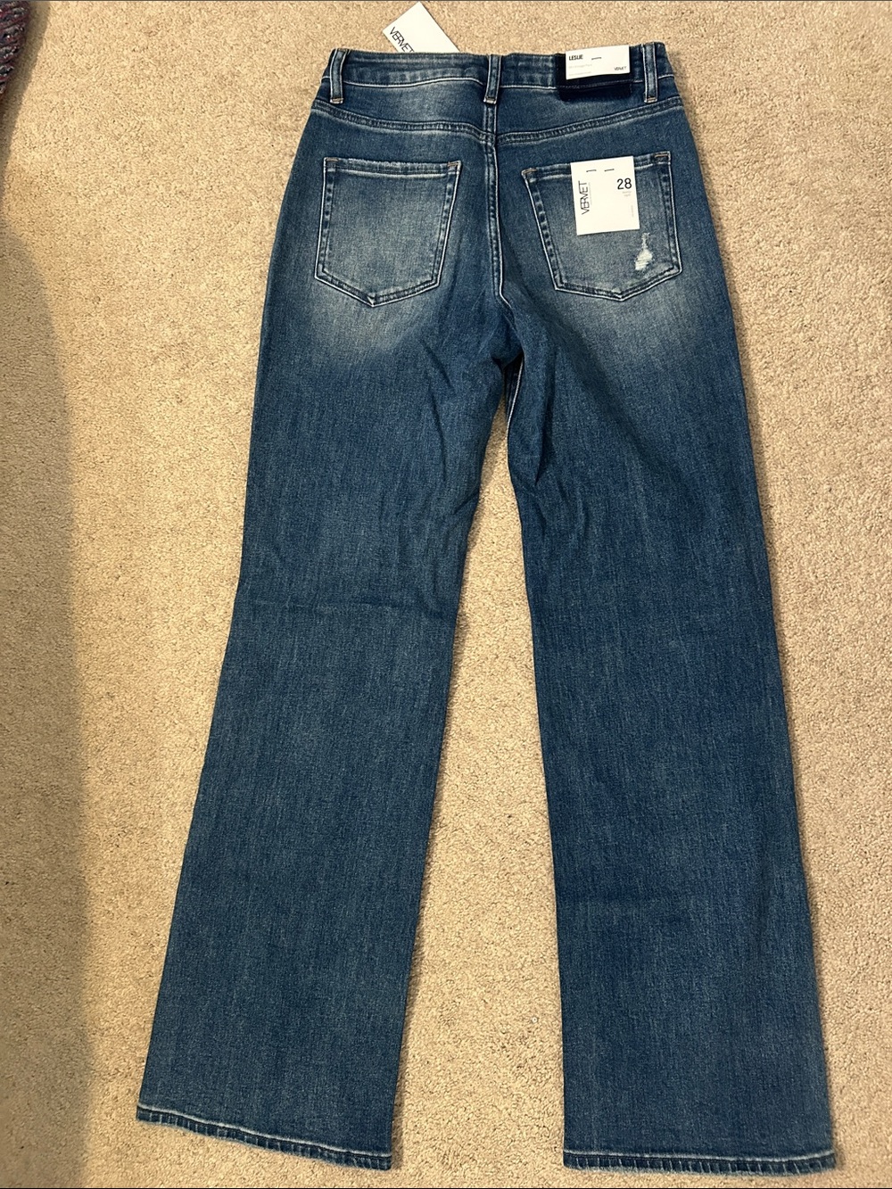 90’s Vintage Flare Vervet Size 28 Jean NWT - Picture 3 of 4